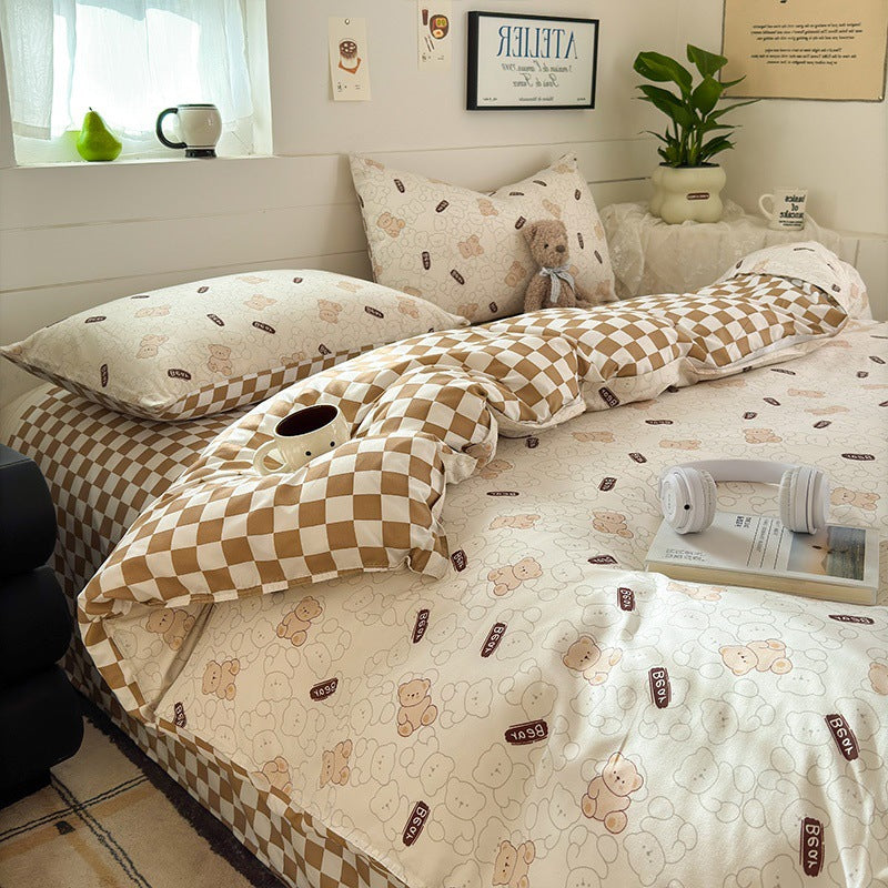 Playful Cartoon-Themed Bedding Ensemble Homeandso