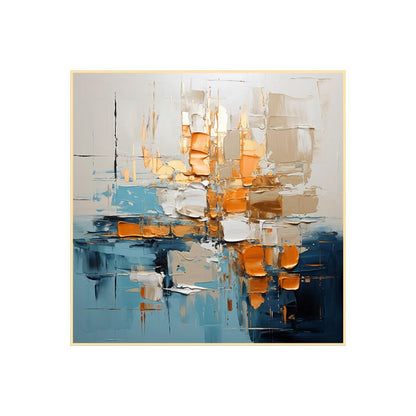 Textured Abstract Gold Leaf Canvas Wall Art Homeandso