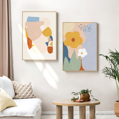 Floral Abstract Canvas Art Print Homeandso