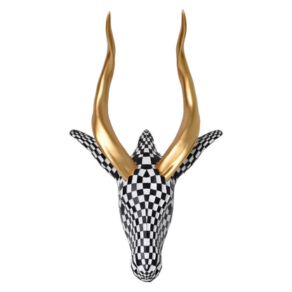 Artistic Wall Mounted Deer Head Sculpture Homeandso