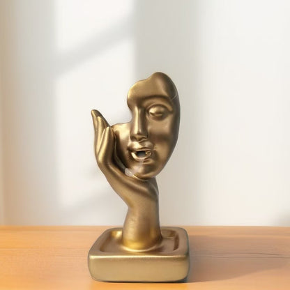 Artistic Face-Shaped Decorative Sculpture Homeandso