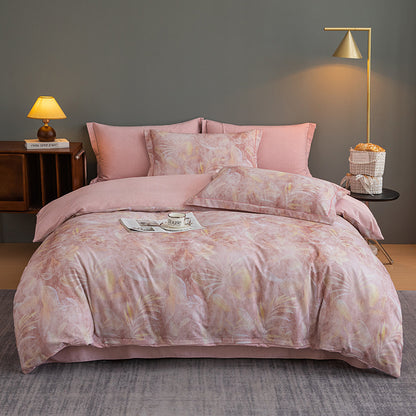 Nature-Inspired Botanical Print Duvet Cover Set