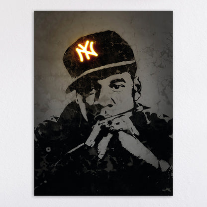 Neon Illumination Street Art Print Homeandso