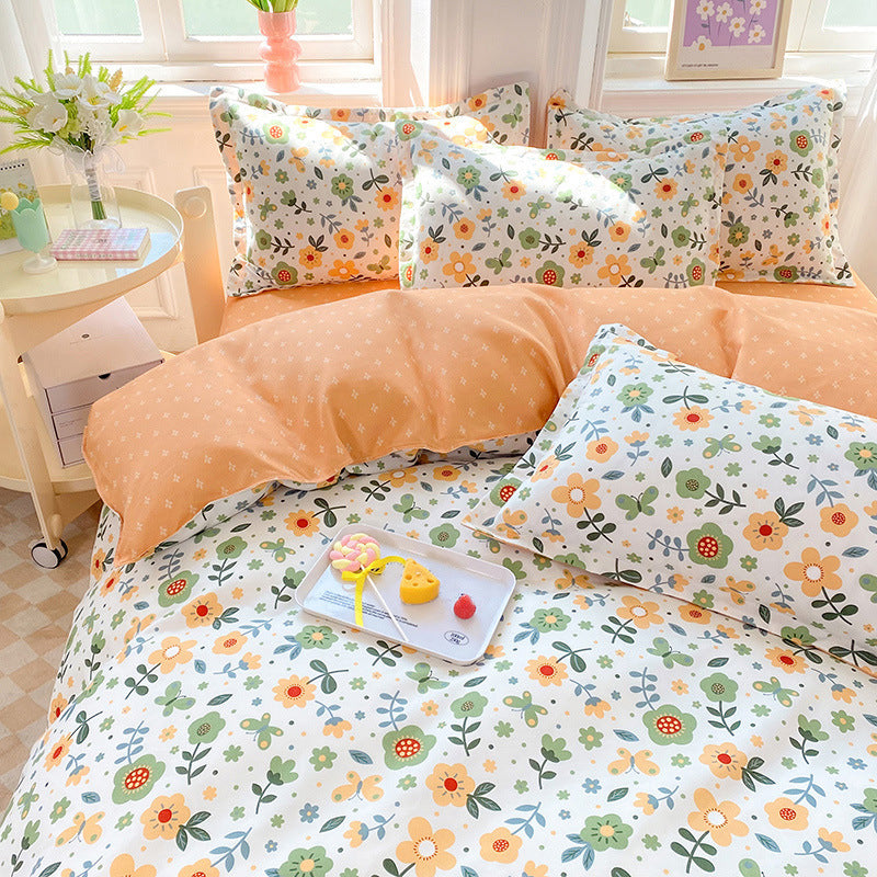 Heart Print Duvet Cover Set Homeandso