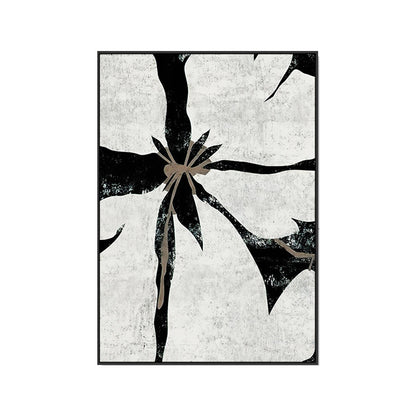 Abstract Floral Canvas Art Print Homeandso