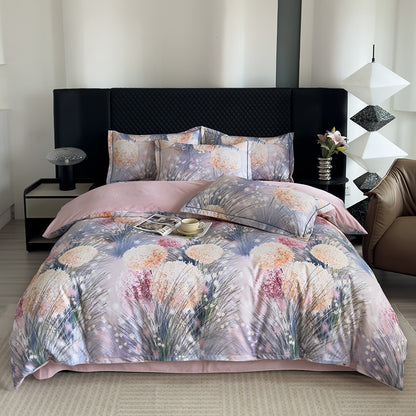 Nature-Inspired Botanical Print Duvet Cover Set