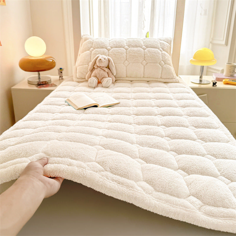 Soft Plush Quilted Mattress Overlay
