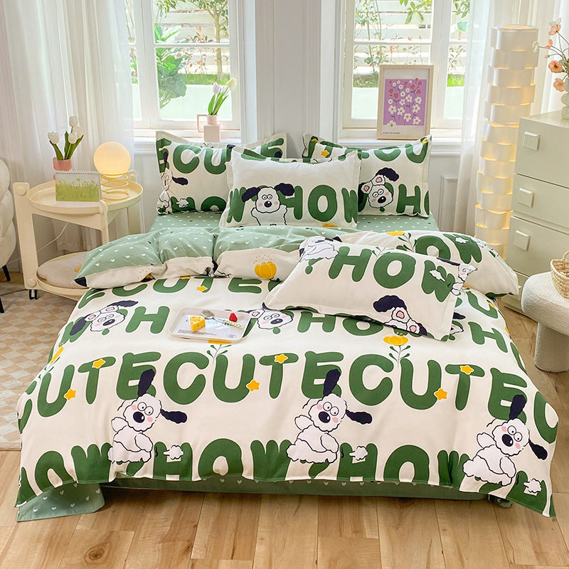 Heart Print Duvet Cover Set Homeandso
