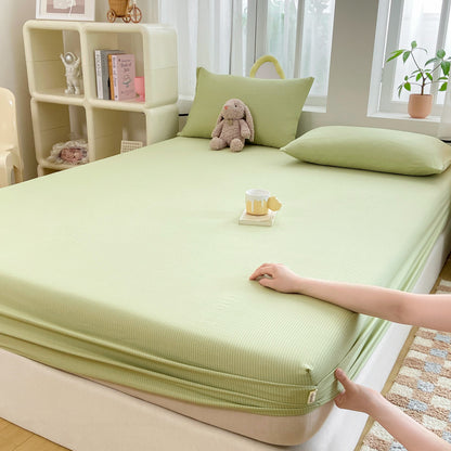 Stretchy Ribbed Mattress Protector