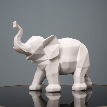 Geometric Elephant Decorative Sculpture Homeandso