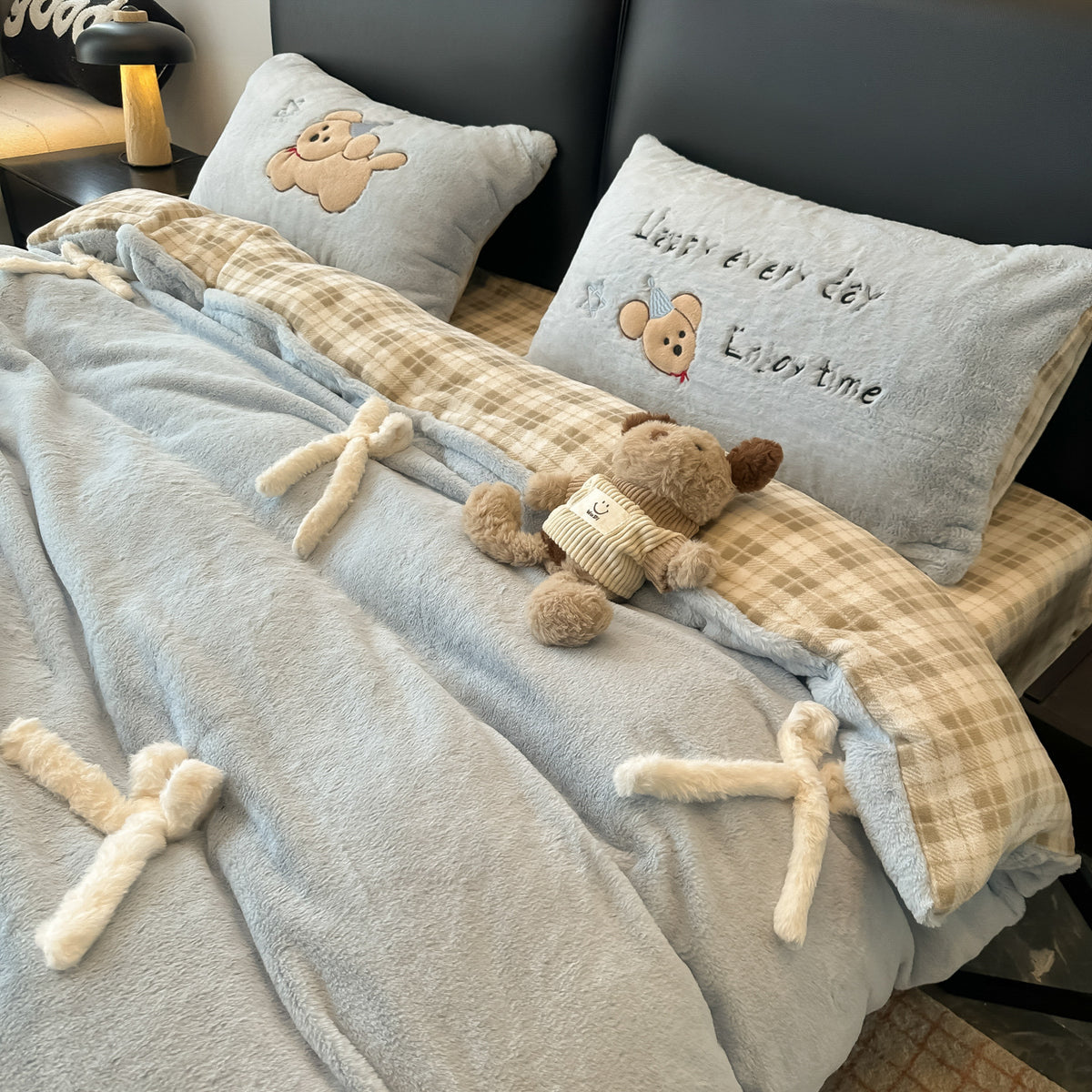 Plush Fleece Comforter Set