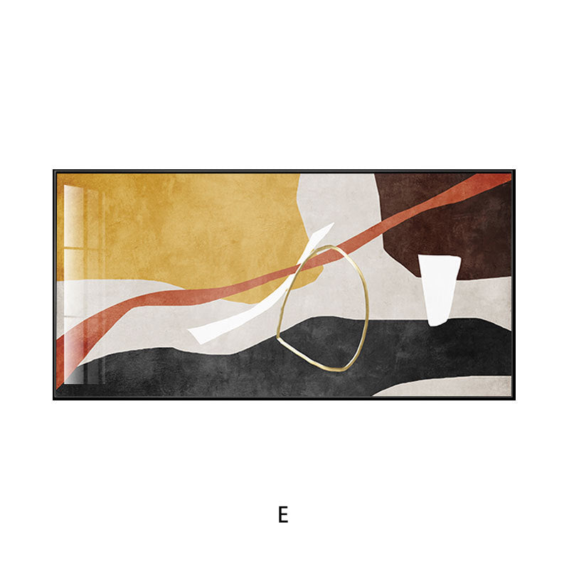Abstract Geometric Framed Artwork Homeandso