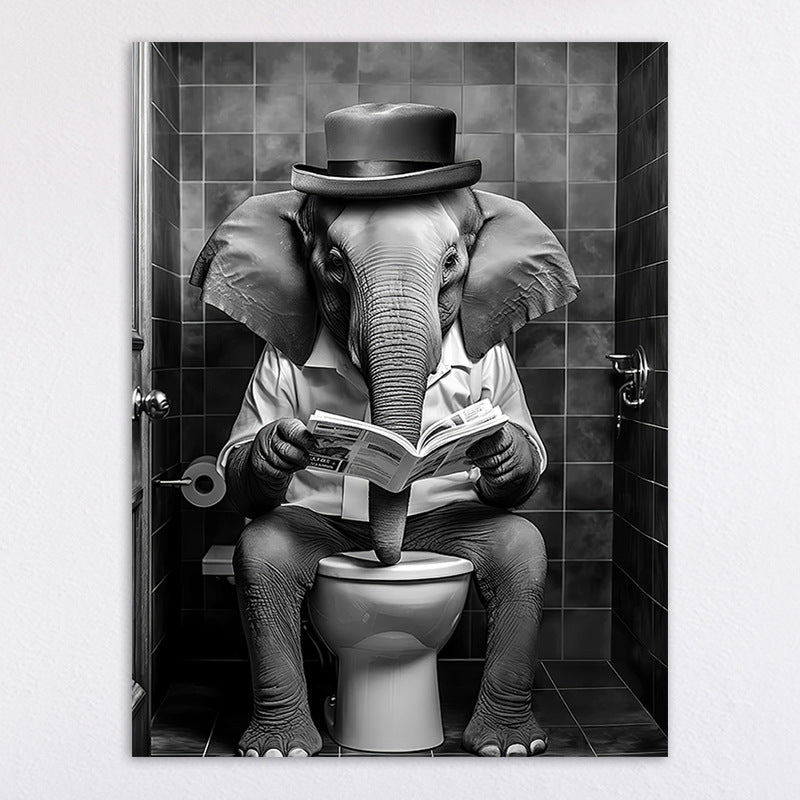 Humorous Animal-Themed Wall Art Print Homeandso