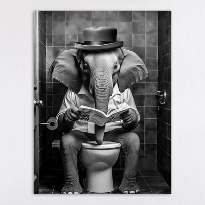 Humorous Animal-Themed Wall Art Print Homeandso