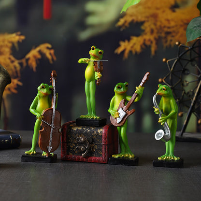 Playful Frog Figurine Homeandso