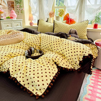 Playful Polka Dot Duvet Cover Set Homeandso