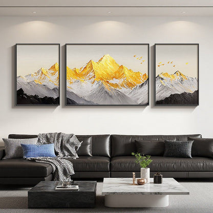 Three-Piece Mountain Landscape Canvas Art Set Homeandso