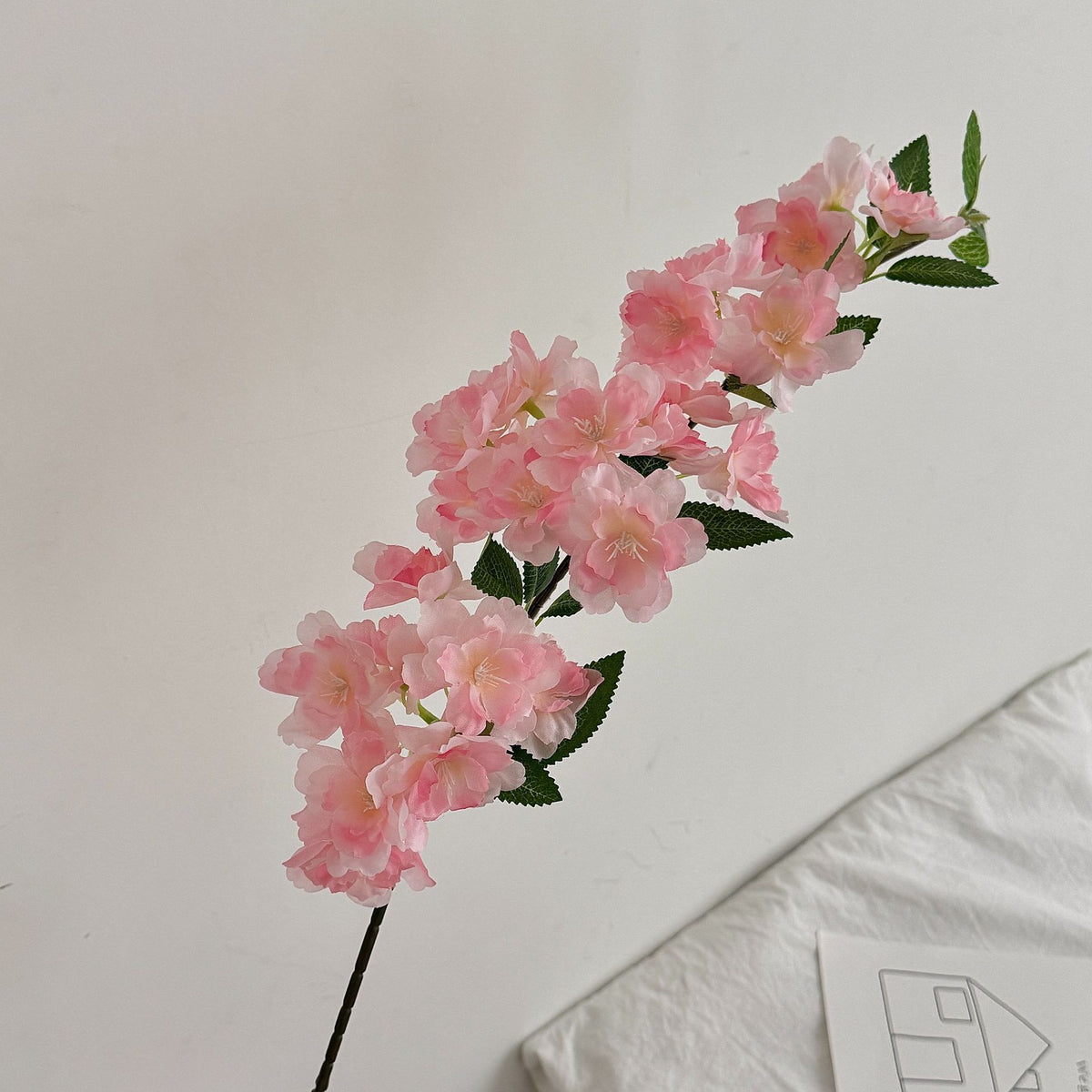 Decorative Cherry Blossom Floral Stem for Home Display