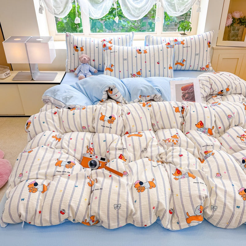Playful Cartoon-Themed Comforter Set Homeandso