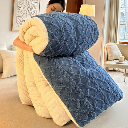 Plush Reversible Fuzzy Blanket