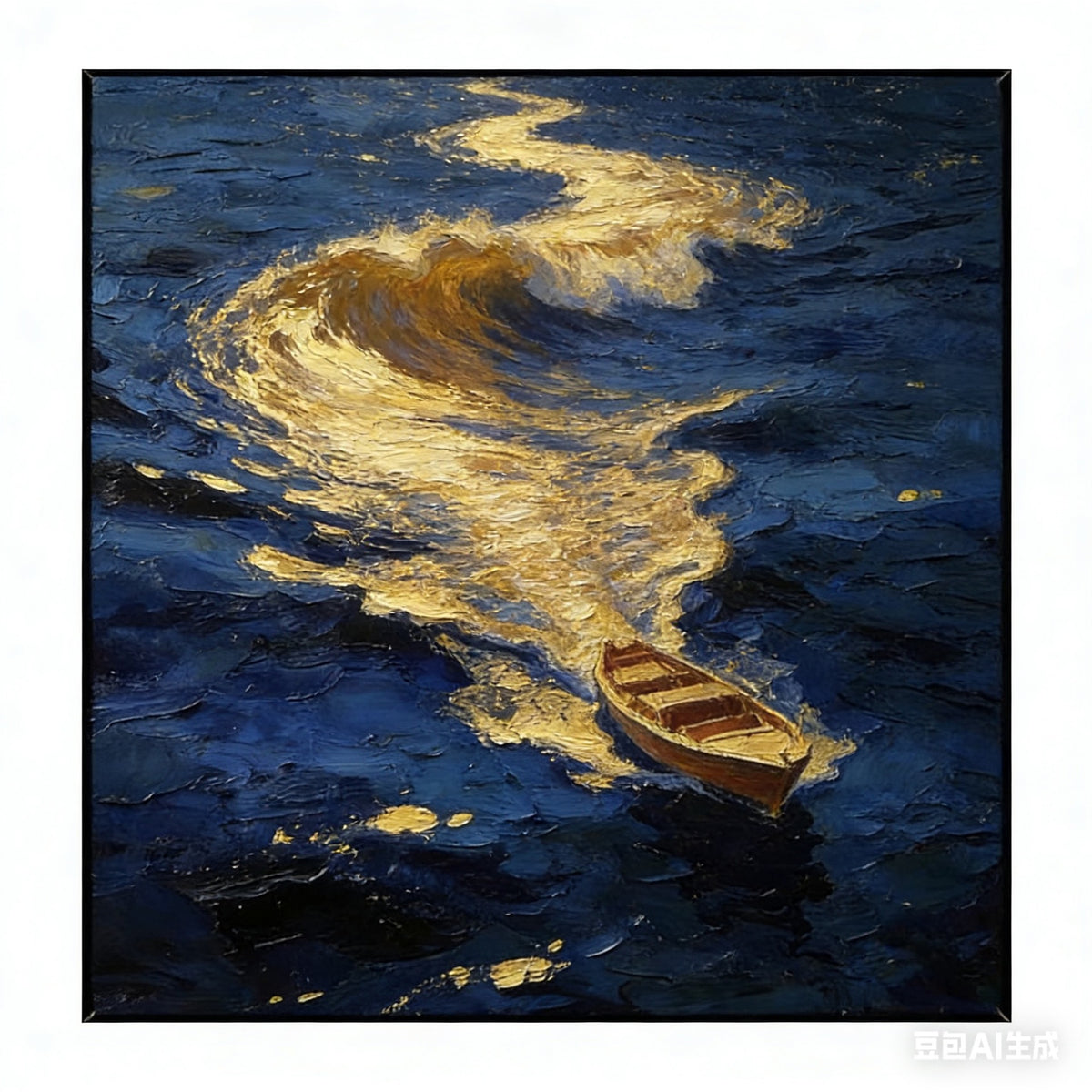 Impressionist Ocean Wave Canvas Art Homeandso