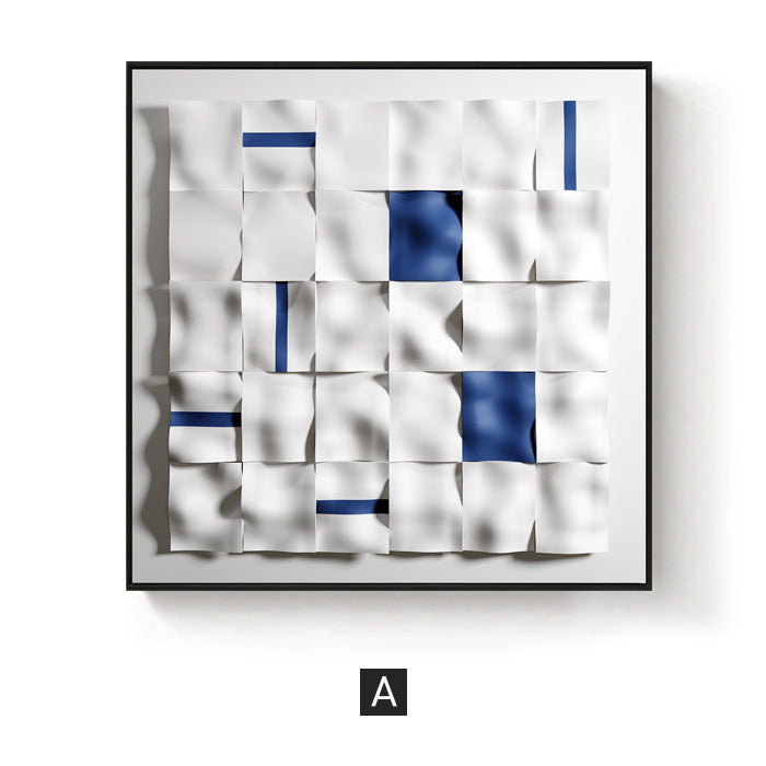 3D Textured Geometric Wall Art Homeandso