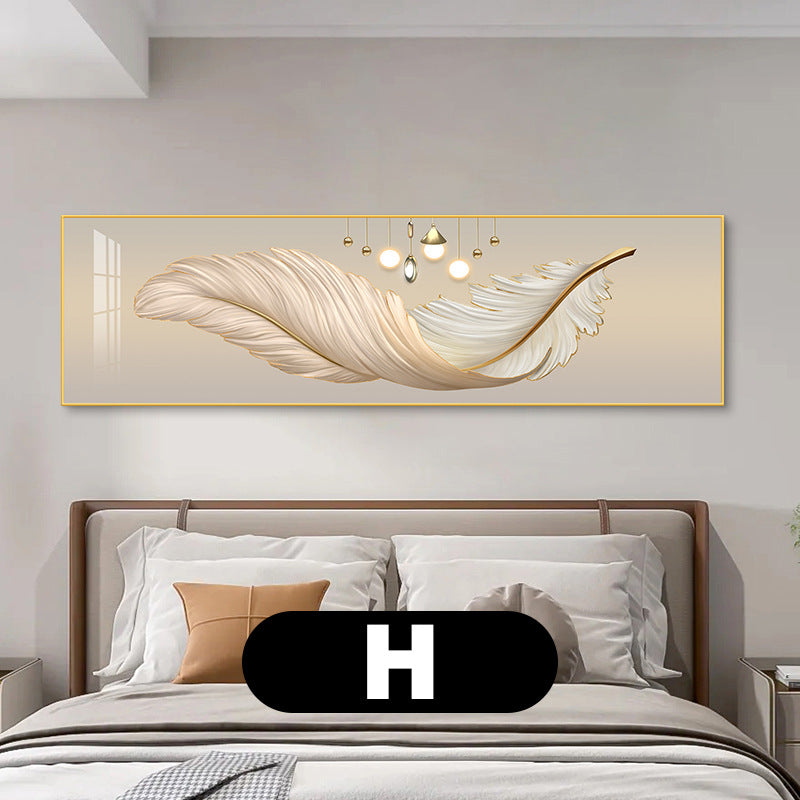 Elegant Feather-Inspired Canvas Wall Art Homeandso