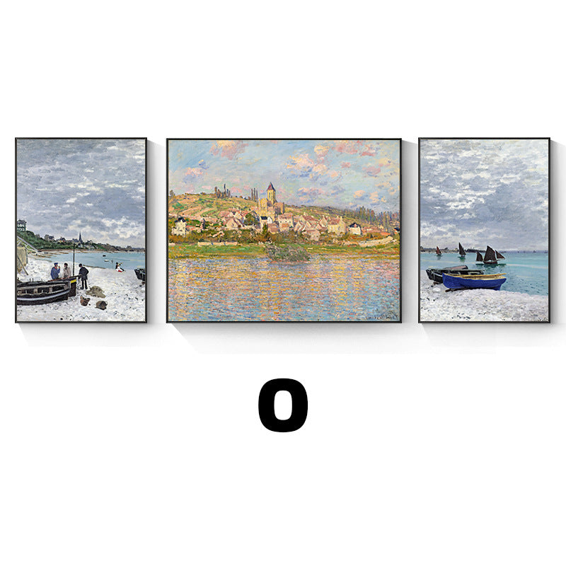 Framed Impressionist Landscape Art Set Homeandso