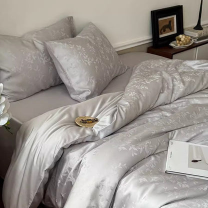Luxurious Woven Cotton Duvet Cover Set