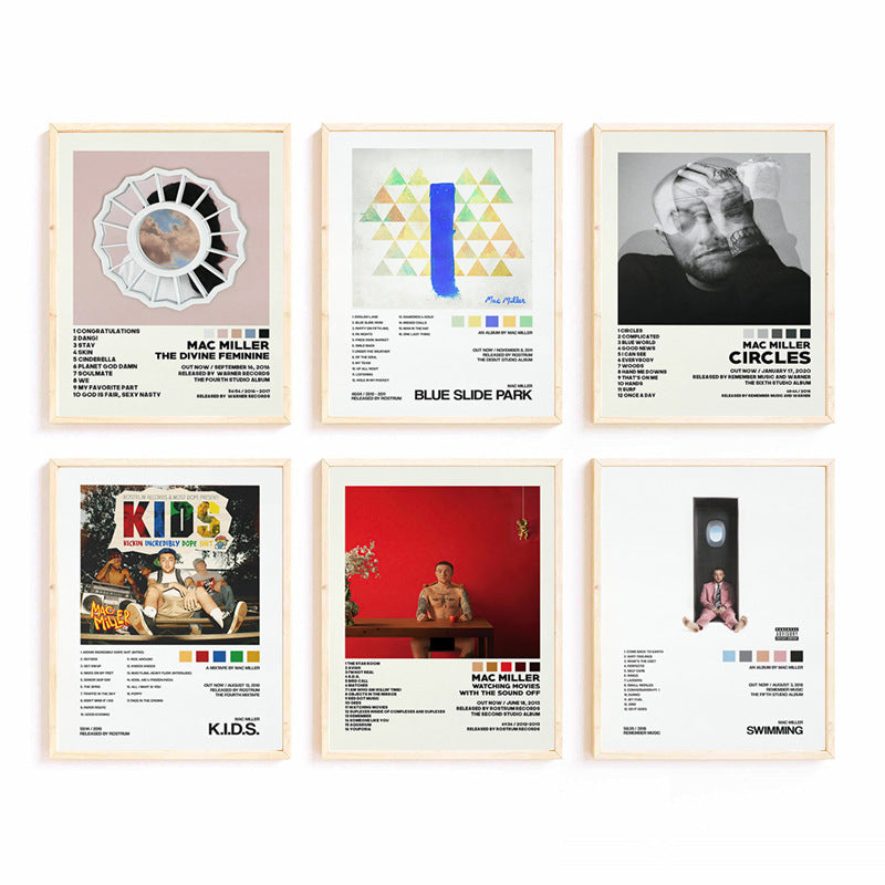 Retro Music-Themed Art Print Set Homeandso