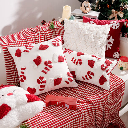 Decorative Christmas Themed Lumbar Pillow
