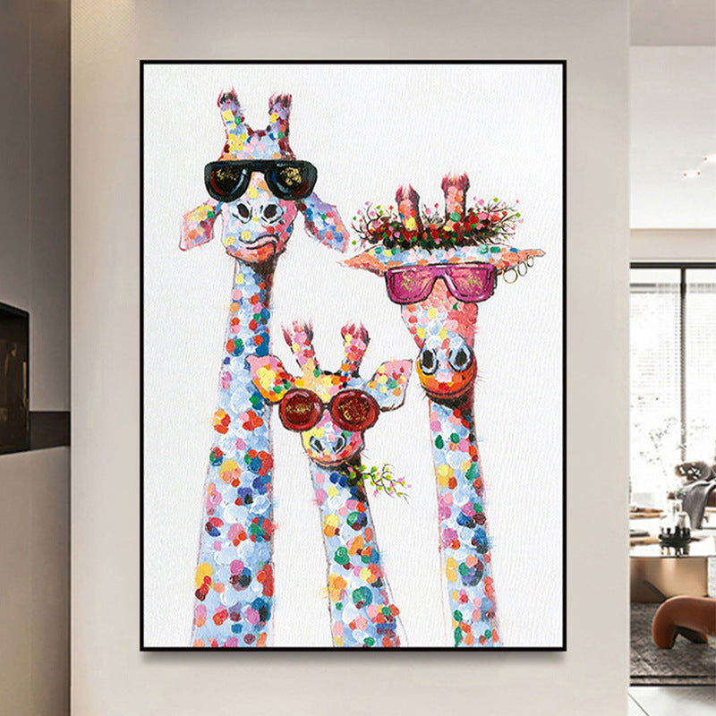 Whimsical Giraffe Canvas Art Homeandso