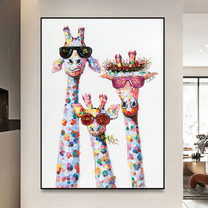 Whimsical Giraffe Canvas Art Homeandso