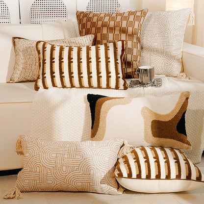 Abstract Textured Lumbar Pillow