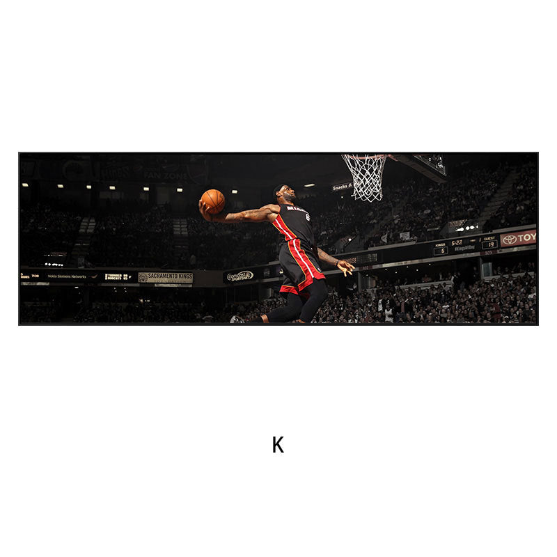 Men's Stylish Basketball Action Wall Art Print Homeandso