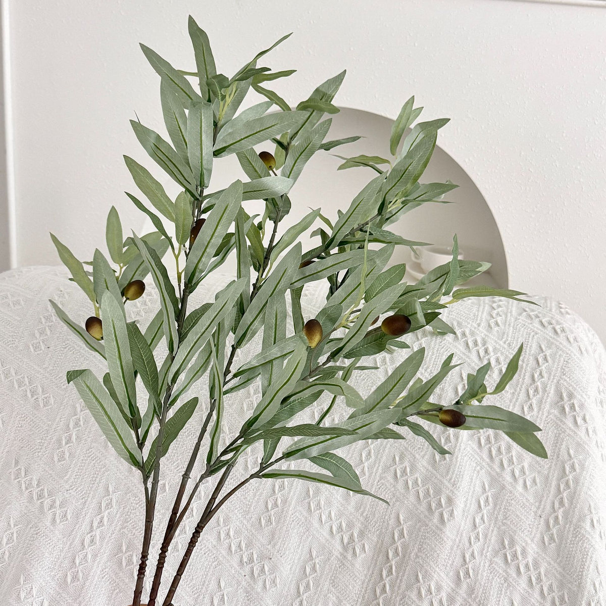 Elegant Olive Branch Decorative Accent
