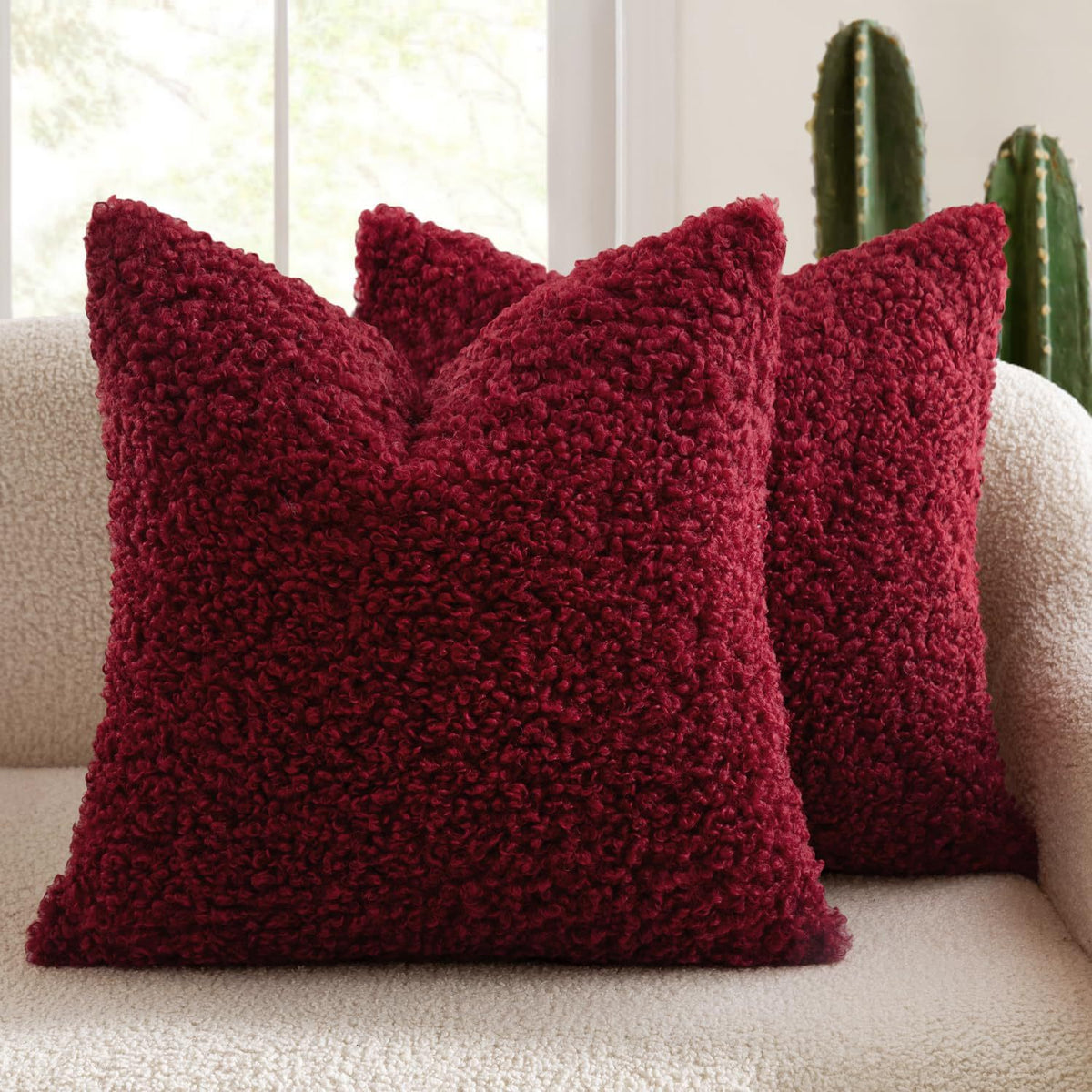 Plush Textured Decorative Cushion