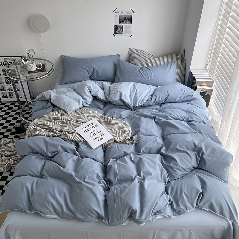 Luxurious Reversible Duvet Cover Set Homeandso