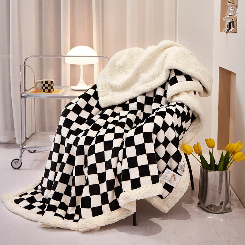 Decorative Reversible Flannel Throw Blanket Homeandso