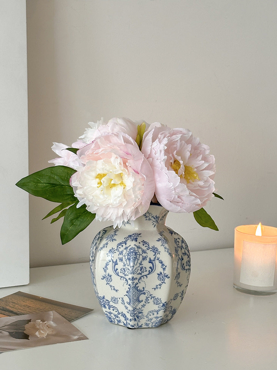 Decorative Floral Ceramic Vase