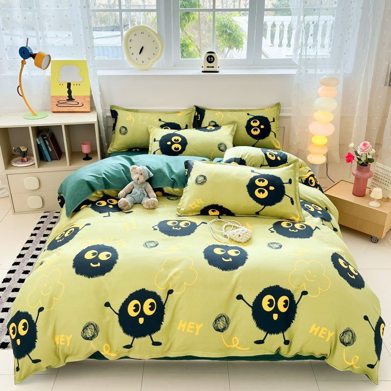 Playful Cartoon Bear Bedding Set Homeandso