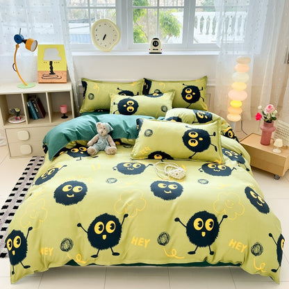 Playful Cartoon Bear Bedding Set Homeandso
