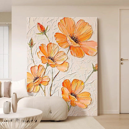 Textured Floral Relief Canvas Wall Art Homeandso