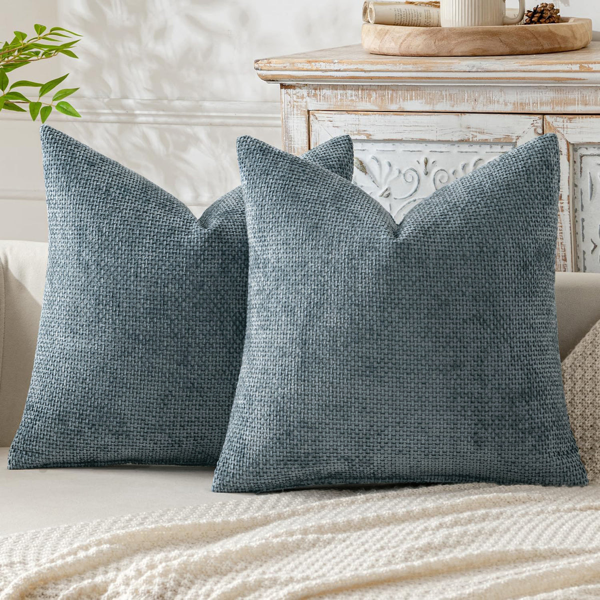 Textured Chunky Weave Decorative Cushion