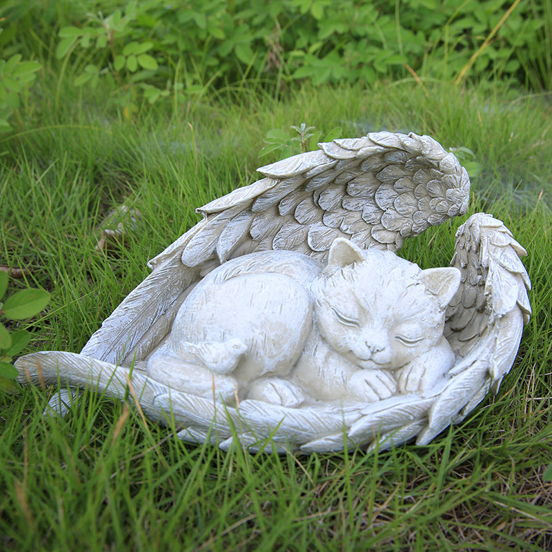 Decorative Sleeping Puppy Figurine Homeandso