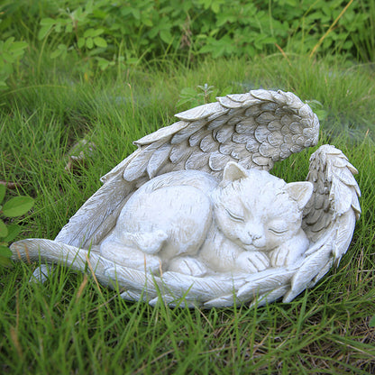 Decorative Sleeping Puppy Figurine Homeandso