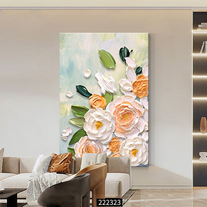 Floral Embellished Canvas Artwork Homeandso