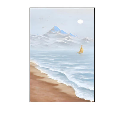 Coastal Beach Landscape Framed Wall Art Homeandso