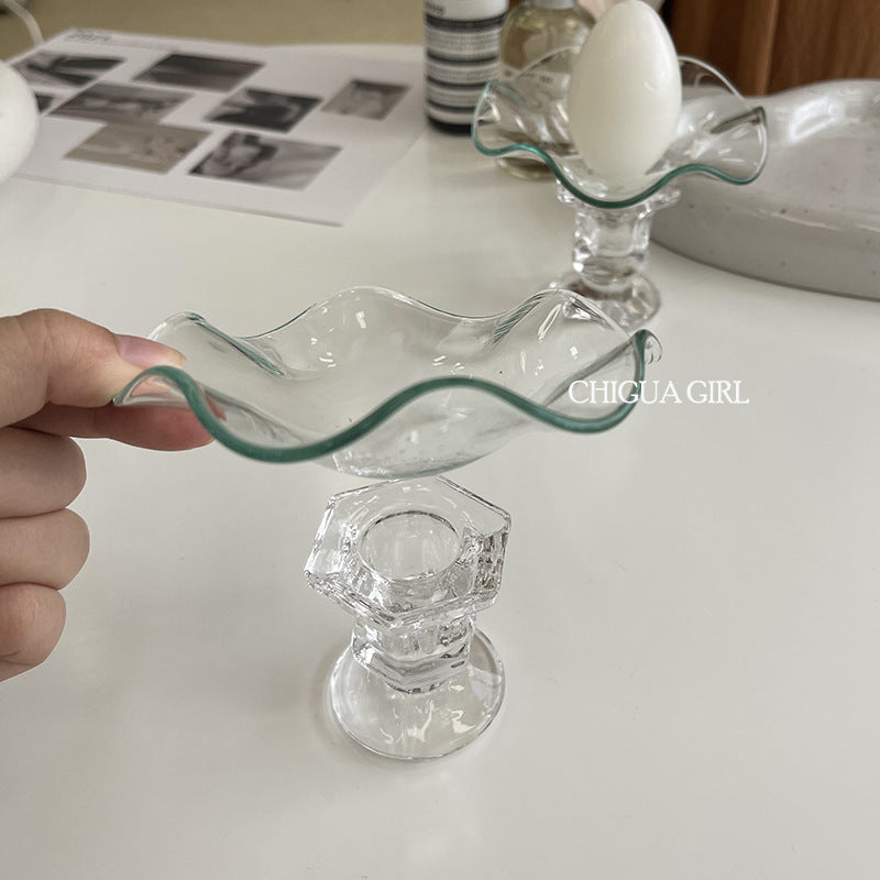 Elegant Glass Candle Holder