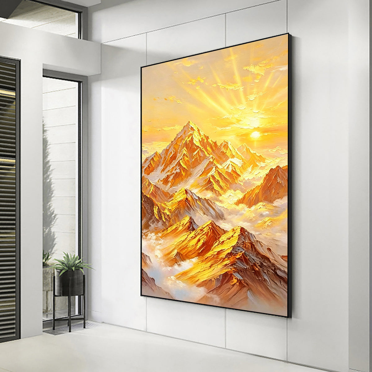 Mountain Sunrise Landscape Canvas Art Homeandso